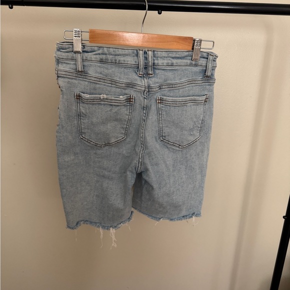 Women's Light Blue Denim Jean Shorts - Picture 3 of 3